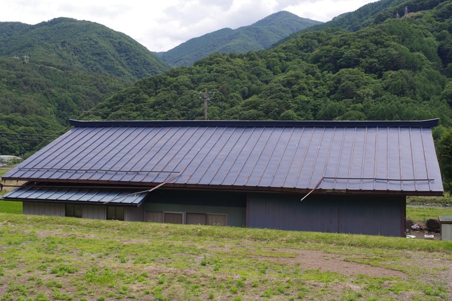 屋根の様子。雨漏りは発見されていない。