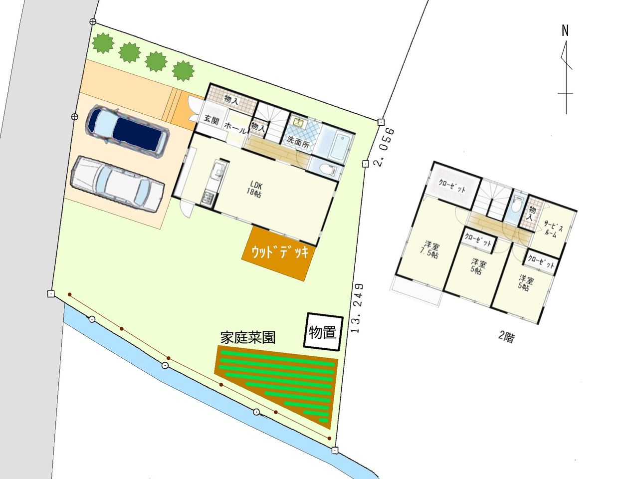 建物配置シミュレーション図