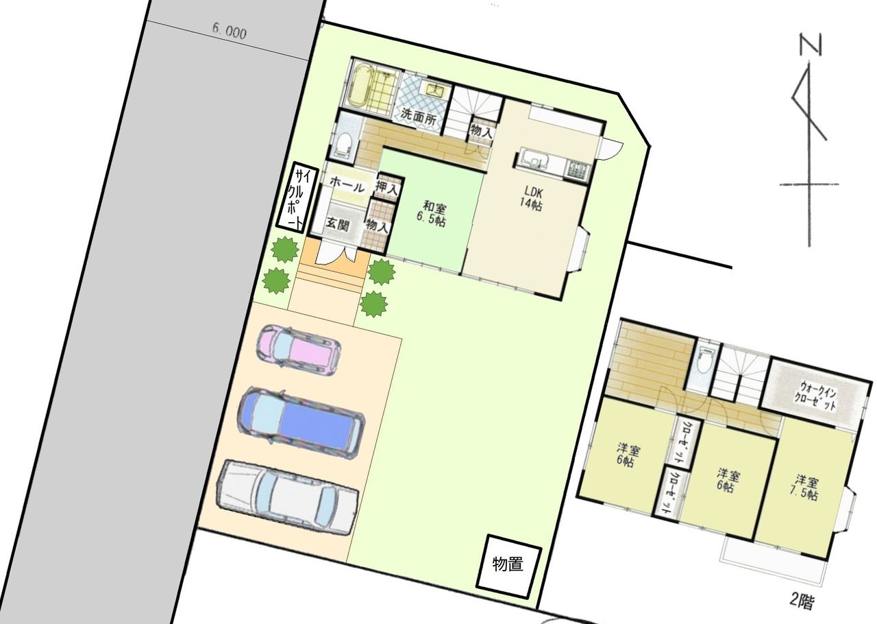 建物配置シミュレーション図