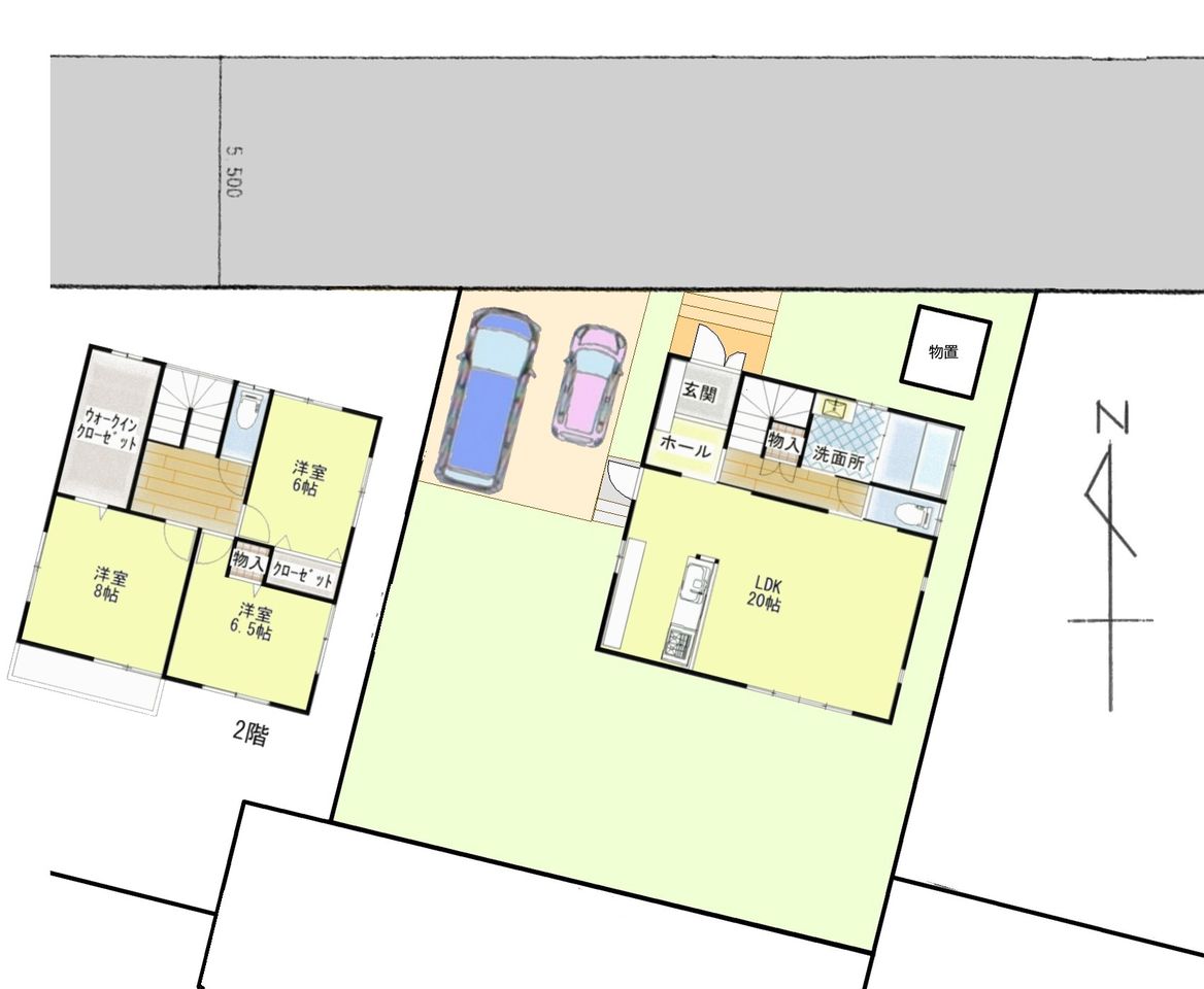 建物配置シミュレーション図