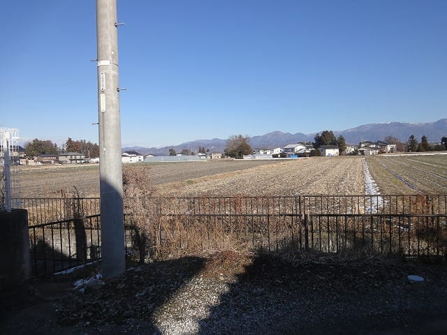 北東方向の眺めです