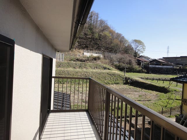 陽当たりと眺めの良いバルコニーです。