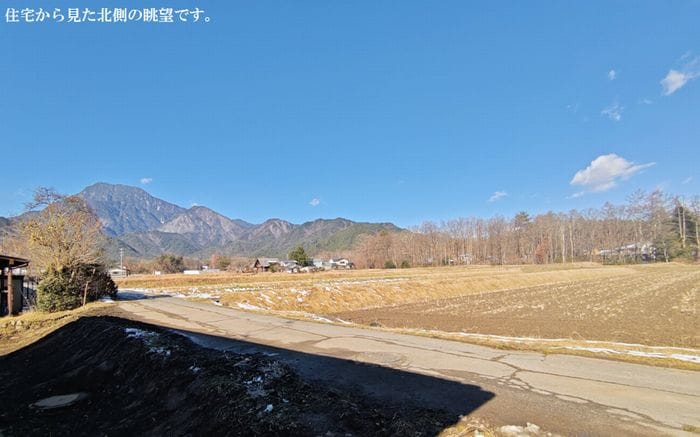 住宅から見た北側の眺望です。