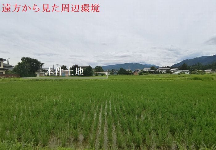 遠方から見た土地の周辺環境