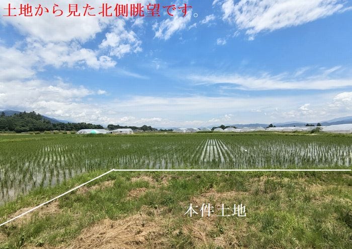 土地から見た北側眺望