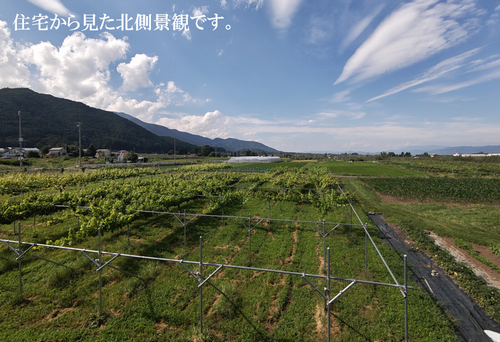 住宅から見た北側景観