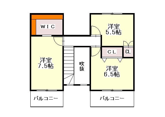2階間取図