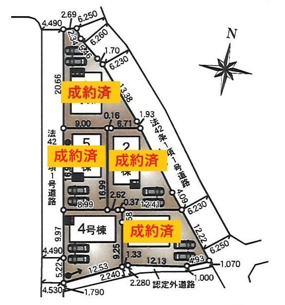 4号棟 区画図 配置図