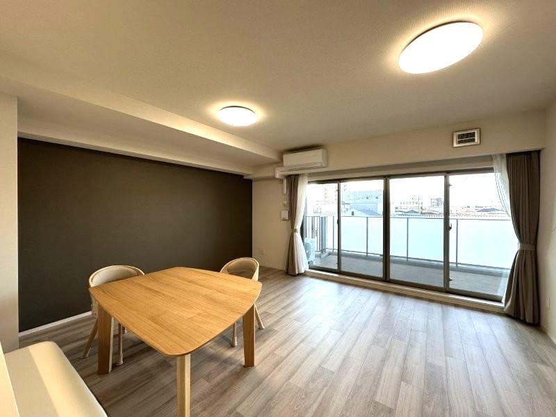 開放的なリビングダイニング