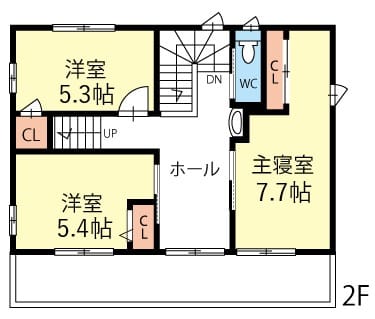 2階間取図