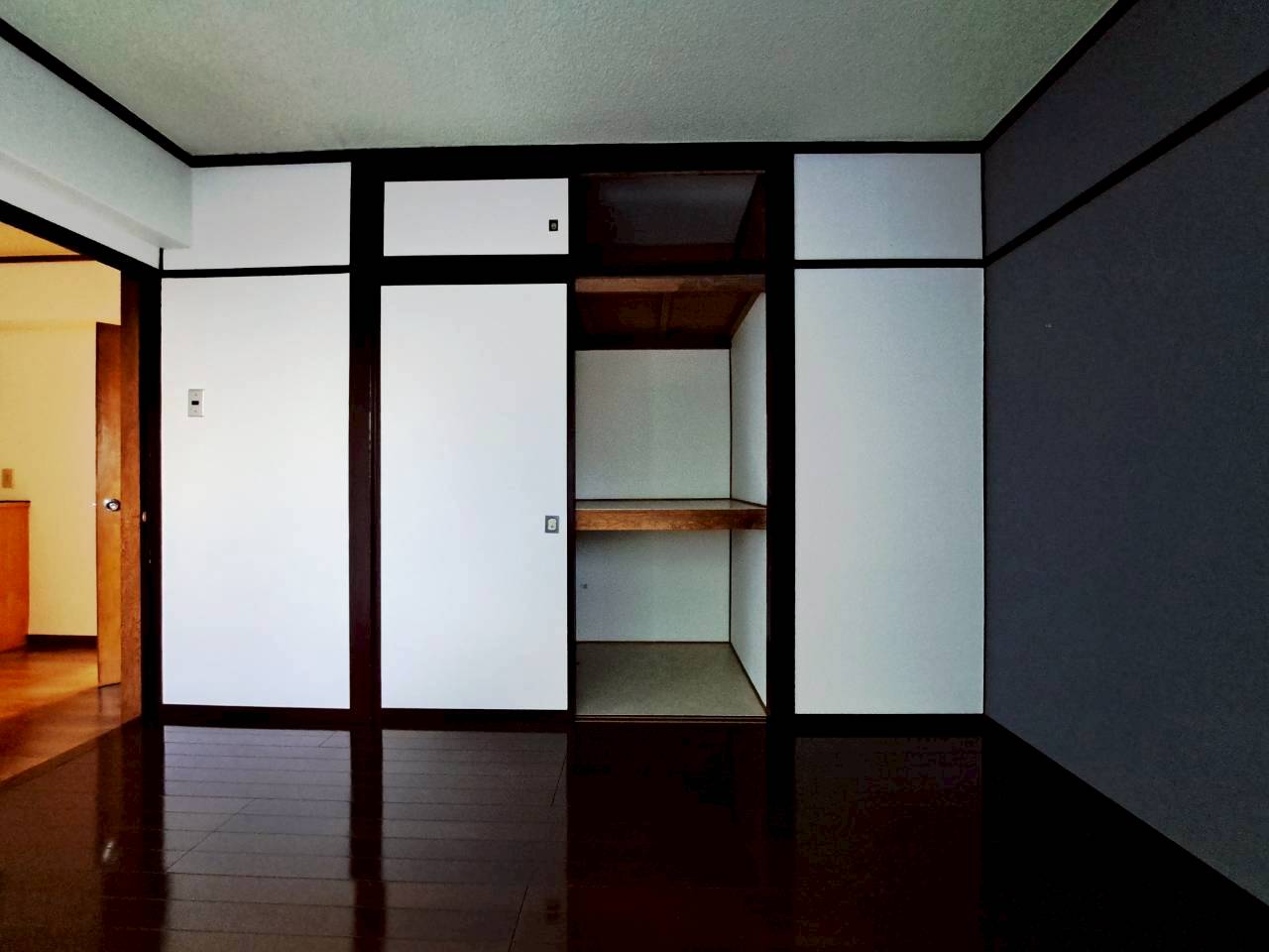 北側 洋室の収納の様子