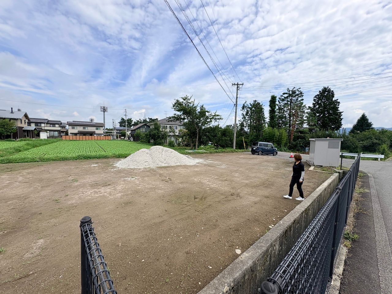 造成中 南道路から撮影