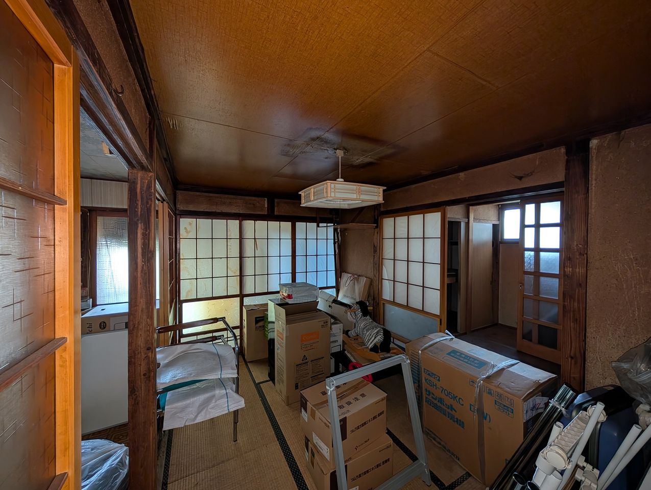 居間でパーティー