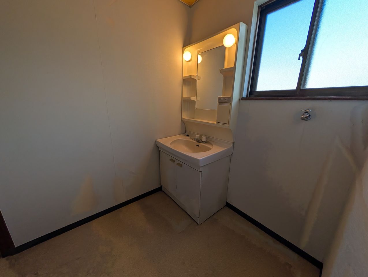 ポツンと洗面所