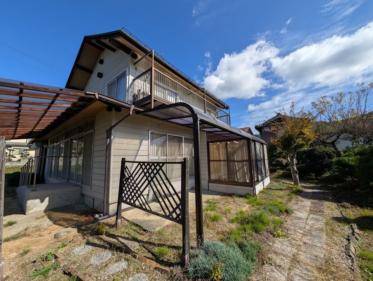 青い空の真下で