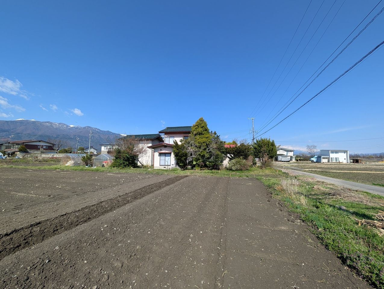 憧れのあづみ野農地帯風景