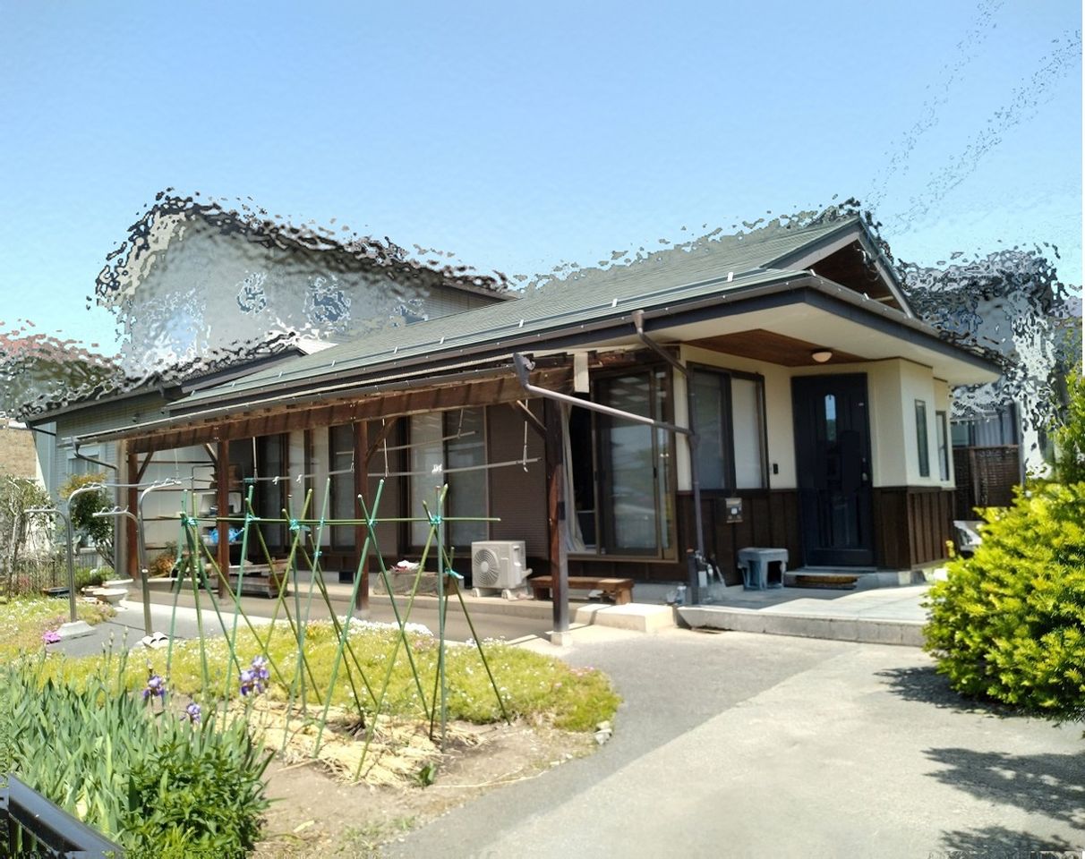 南側外観・菜園