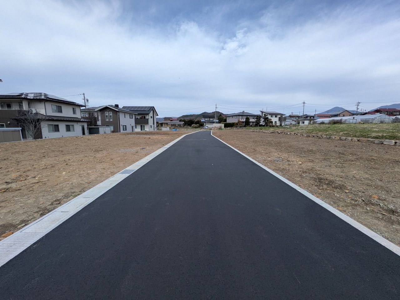 新設された道路 南から北方向