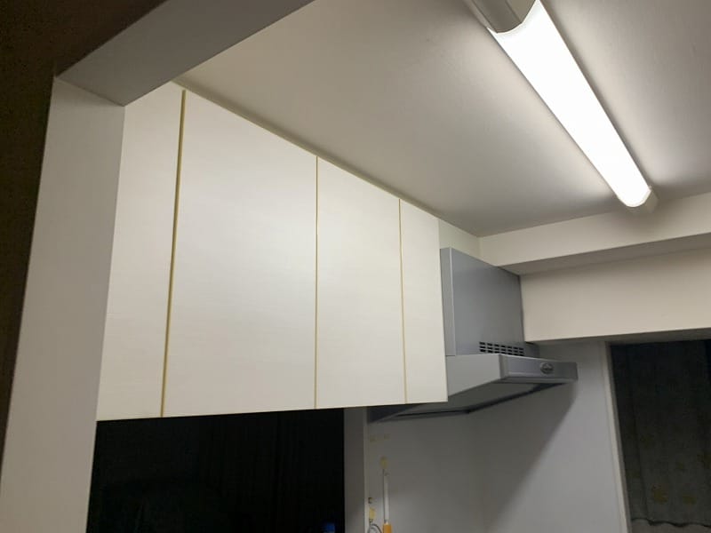 吊戸棚があれば、収納力もバッチリ