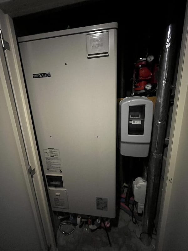 オール電化マンションならではのエコキュートスペース