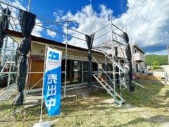 駐車場 リフォーム中